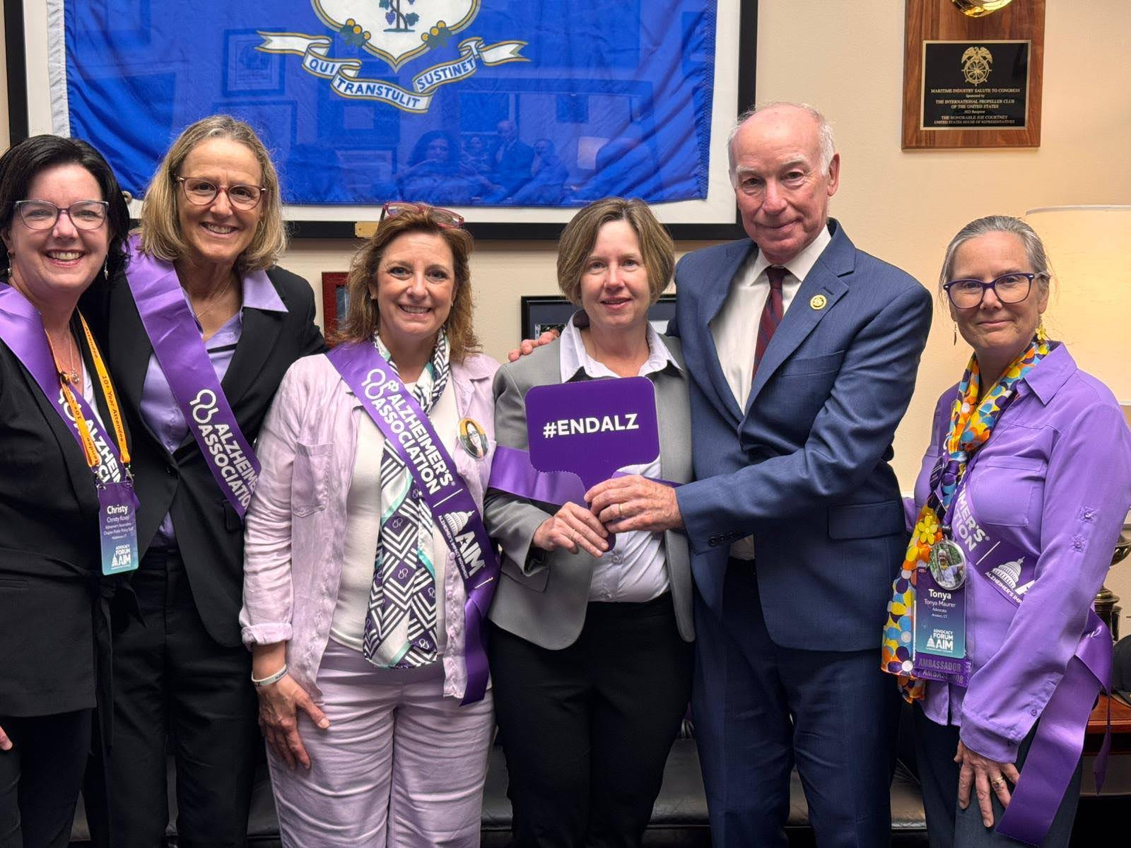 Tonya with Rep. Courtney