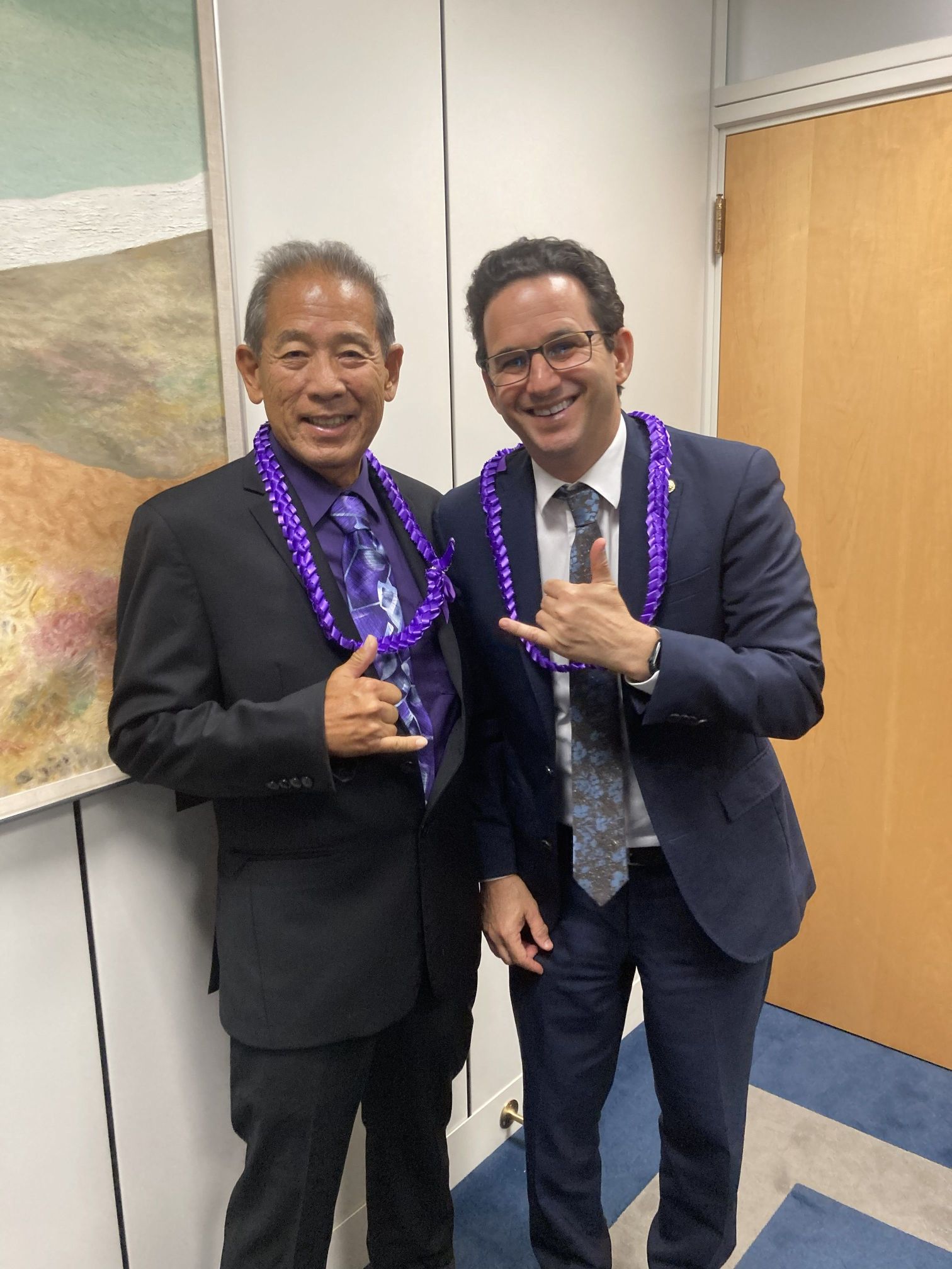 Calvin with Sen. Schatz