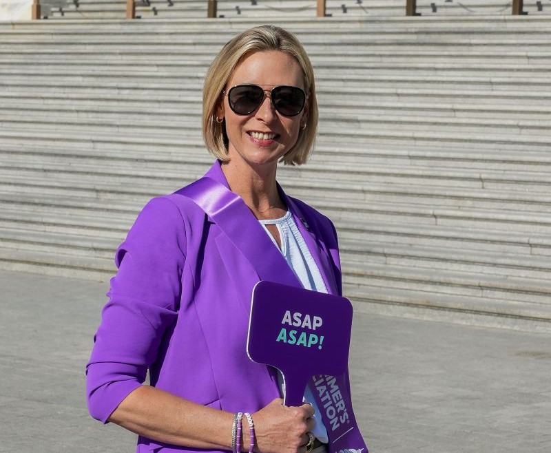 woman with ASAP paddle
