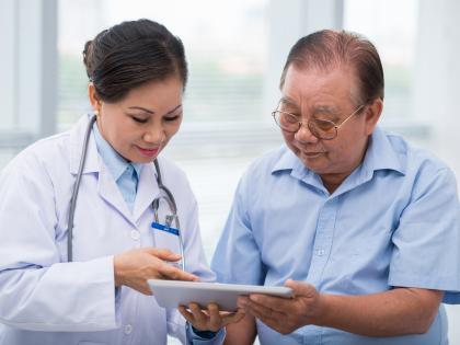 Asian Doctor and Patient