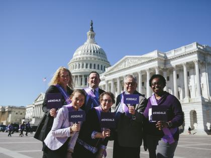 Small Group Outside Capitol