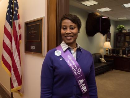 AA Woman Advocate Inside Capitol (Kansas)