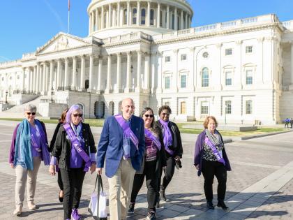 advocates walking at capitol