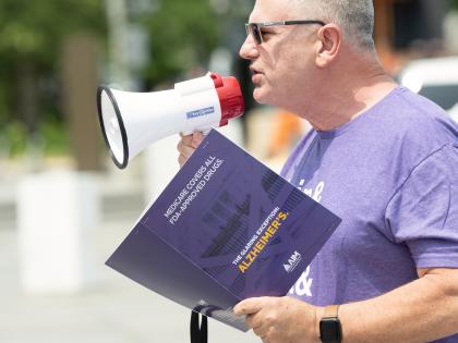 Mike at DC rally