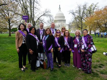 Group with Latinos with Capitol